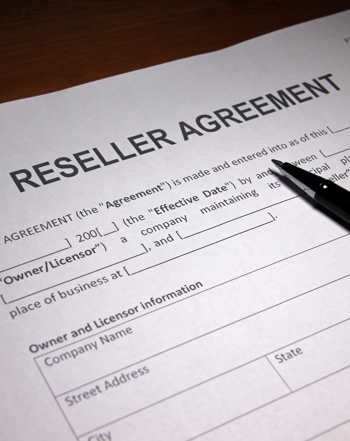 reseller agreement