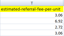 Amazon FBA Fee Report