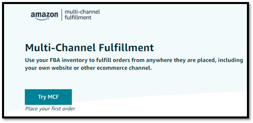 Screenshot of Multi-Channel Fulfillment Enrollment Page