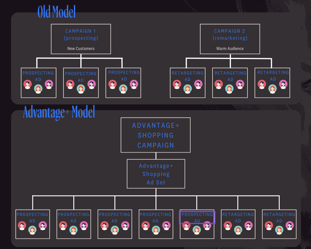 old model and advantage plus model